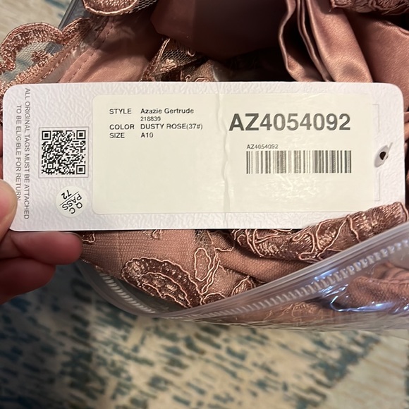 Azazie Dusty Rose Bridesmaid Dress “Gertrude” - Picture 14 of 15